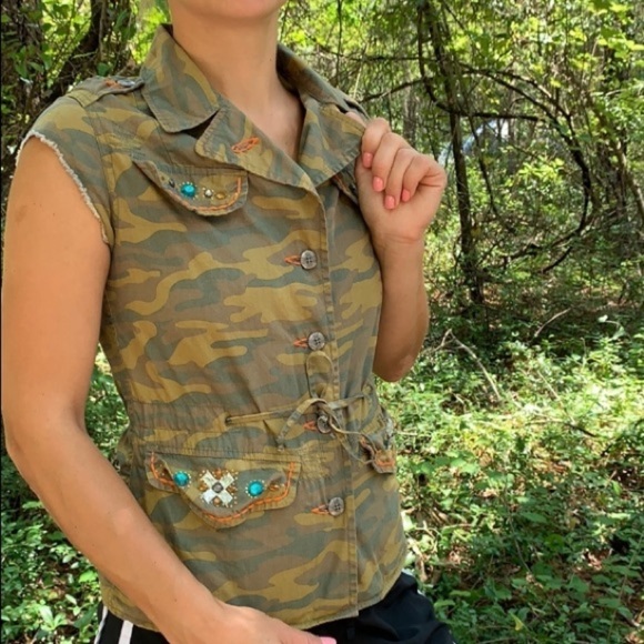 Victoria’s Secret | RARE‎ camo military jacket jem - Picture 9 of 10